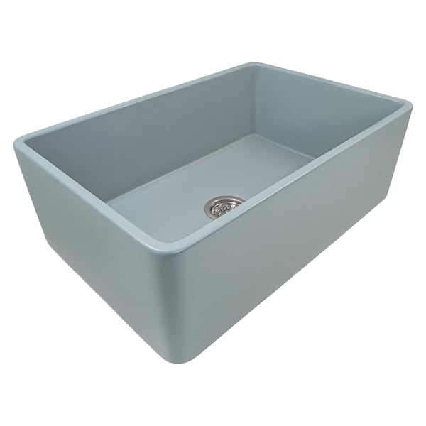 Ruvati 30"x20" Farmhouse Apron-Front Kitchen Sink Sgl Bowl, Horizon Gray RVL2100GR - main